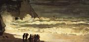 Claude Monet Rough Sea at Etretat oil on canvas
